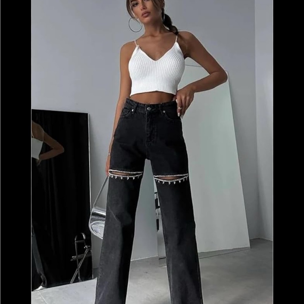 PIRAL crystal cut Women's Jeans